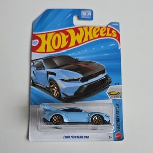 Hot Wheels Blue Ford Mustang GTD Toy Car Factory Fresh